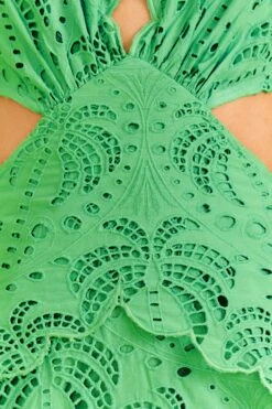 Farm Rio Green Richelieu Midi Dress -Colorful Wear Store 313648 05