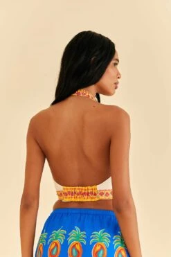 Farm Rio Off-White Vivid Garden Top 8 Farm Rio Off-White Vivid Garden Top -Colorful Wear Store 313675 04