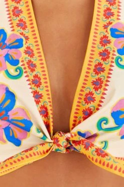 Farm Rio Off-White Vivid Garden Top 9 Farm Rio Off-White Vivid Garden Top -Colorful Wear Store 313675 05