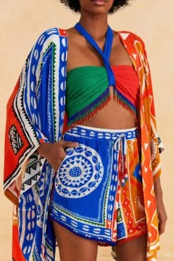 Farm Rio Off-White Pitta Colors Shorts 8 Farm Rio Off-White Pitta Colors Shorts -Colorful Wear Store 313676 03