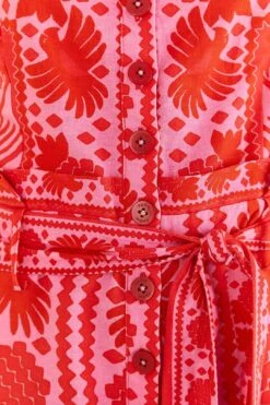 Farm Rio Red Jungle Scarf Romper 10 Farm Rio Red Jungle Scarf Romper -Colorful Wear Store 313677 05