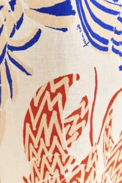 Farm Rio Off-White Mixed Lobsters Jumpsuit 9 Farm Rio Off-White Mixed Lobsters Jumpsuit -Colorful Wear Store 313681 05