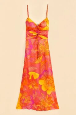 Farm Rio Summer Garden Ombre Lenzing™ Ecovero™ Viscose Midi Dress -Colorful Wear Store 313684 06