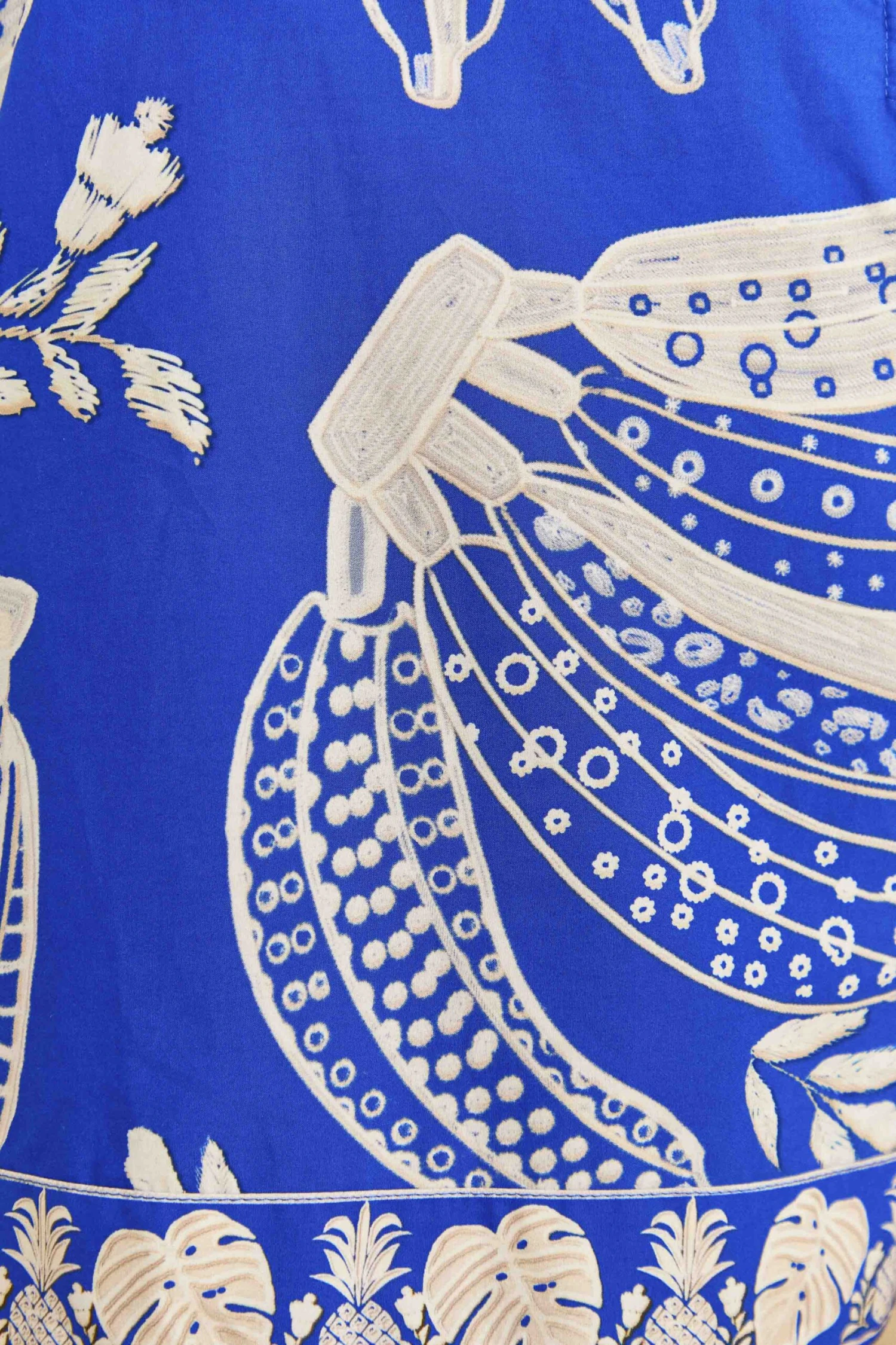 Farm Rio Blue Lace Banana Romper 5 Farm Rio Blue Lace Banana Romper - Image 5