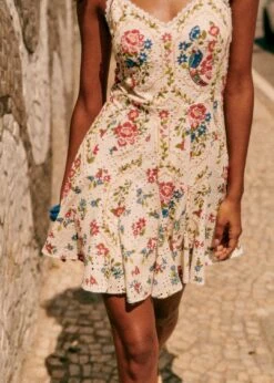 Farm Rio Romantic Garden Daniela Short Dress -Colorful Wear Store 313774 02