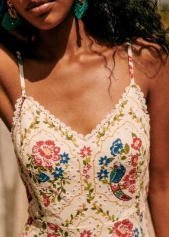 Farm Rio Romantic Garden Daniela Short Dress -Colorful Wear Store 313774 05