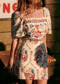 Farm Rio Romantic Garden Malia Mini Skirt 4 Farm Rio Romantic Garden Malia Mini Skirt -Colorful Wear Store 313776 02