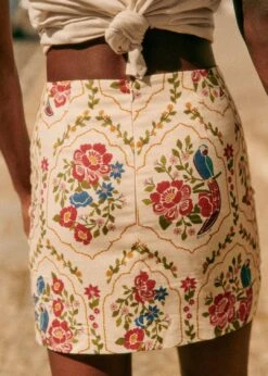 Farm Rio Romantic Garden Malia Mini Skirt 5 Farm Rio Romantic Garden Malia Mini Skirt -Colorful Wear Store 313776 03