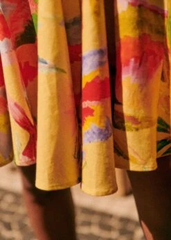 Farm Rio Summer Forest Yellow Olinda Short Dress 9 Farm Rio Summer Forest Yellow Olinda Short Dress -Colorful Wear Store 313791 05