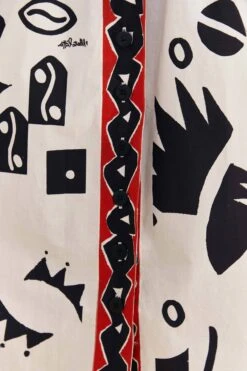 Farm Rio Off-White Pitta Soul Puff Sleeve Midi Dress 10 Farm Rio Off-White Pitta Soul Puff Sleeve Midi Dress -Colorful Wear Store 314083 05