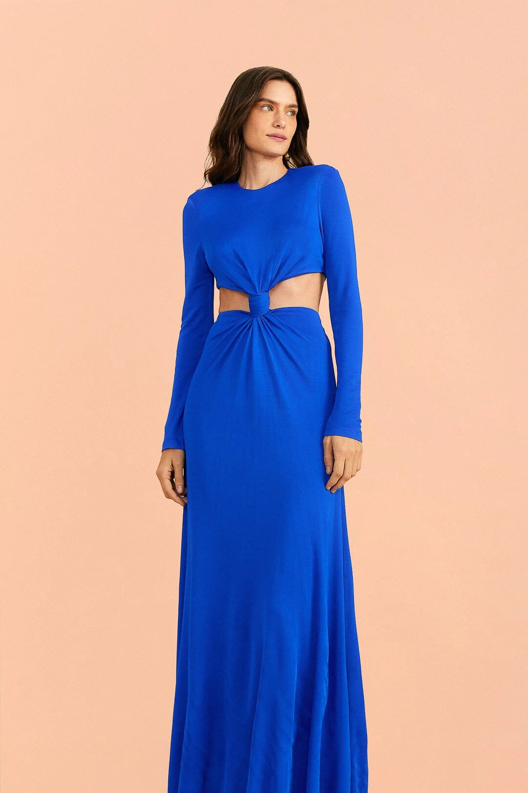 Farm Rio Blue Knot Cut Out Maxi Dress 2 Farm Rio Blue Knot Cut Out Maxi Dress - Image 2