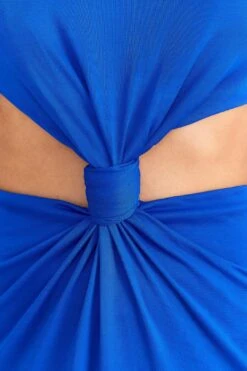 Farm Rio Blue Knot Cut Out Maxi Dress 9 Farm Rio Blue Knot Cut Out Maxi Dress -Colorful Wear Store 314099 05