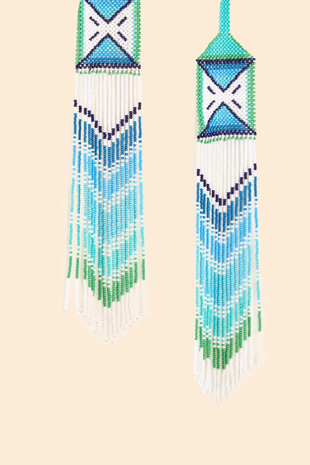 Farm Rio Yawanawa Maxi Beaded Earrings 2 Farm Rio Yawanawa Maxi Beaded Earrings - Image 2
