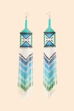 Farm Rio Yawanawa Maxi Beaded Earrings 5 Farm Rio Yawanawa Maxi Beaded Earrings -Colorful Wear Store 314284 03