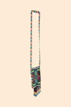 Farm Rio Yawanawa Beaded Crossbody Bag