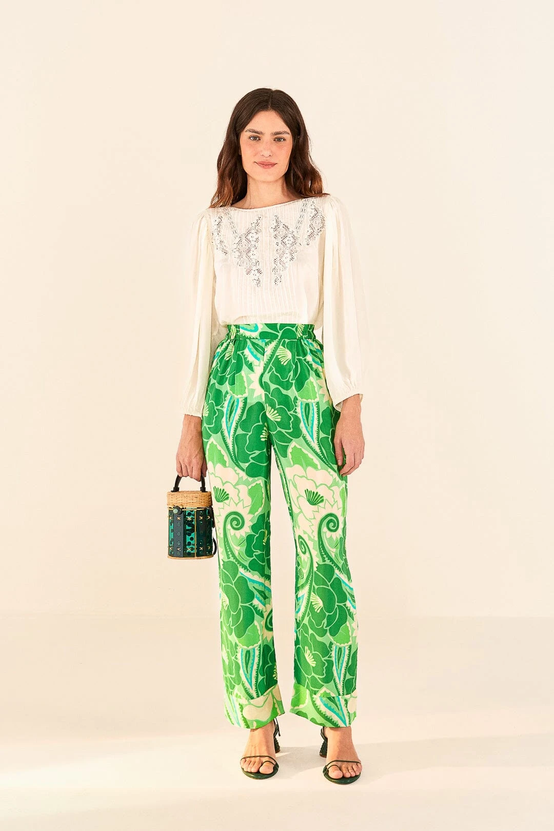 Farm Rio Off White Lace Blouse 2 Farm Rio Off White Lace Blouse - Image 2