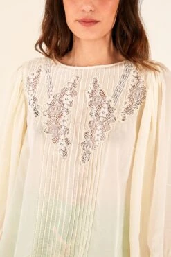 Farm Rio Off White Lace Blouse 7 Farm Rio Off White Lace Blouse -Colorful Wear Store 314470 04