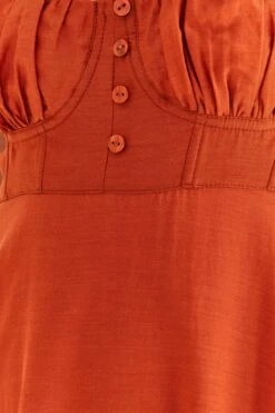 Farm Rio Brown Sleeveless Maxi Dress -Colorful Wear Store 314507 05