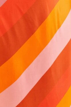 Farm Rio Party Stripes Multicolor One Shoulder Maxi Dress -Colorful Wear Store 314757 07