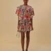 Farm Rio Off-White Tropical Yard Mini Skirt