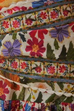 Farm Rio Off-White Tropical Yard Mini Skirt 9 Farm Rio Off-White Tropical Yard Mini Skirt -Colorful Wear Store 315950 05