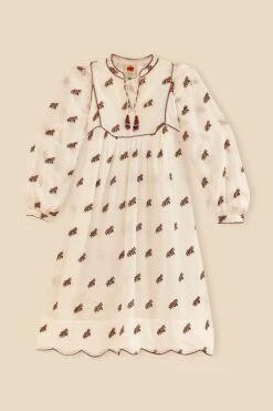 Farm Rio Off-White Embroidered Horses Midi Dress 11 Farm Rio Off-White Embroidered Horses Midi Dress -Colorful Wear Store 315962 06