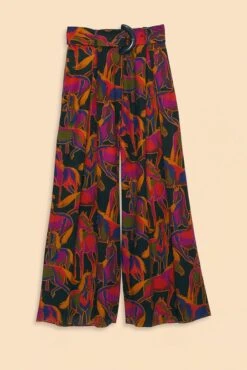 Farm Rio Black Wild Horses Pants -Colorful Wear Store 315969 06