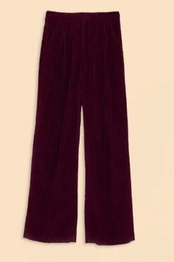 Farm Rio Burgundy Corduroy Pants -Colorful Wear Store 316009 06
