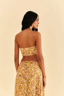 Farm Rio Light Pink Star Fruit Crop Top -Colorful Wear Store 316414 04