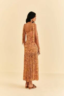 Farm Rio Light Pink Star Fruit Midi Dress 8 Farm Rio Light Pink Star Fruit Midi Dress -Colorful Wear Store 316415 04