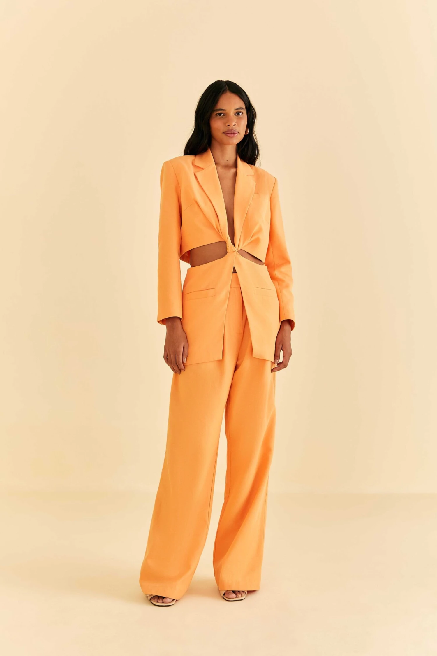 Farm Rio Peach Low Waisted Pants 1 Farm Rio Peach Low Waisted Pants