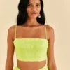 Farm Rio Lime Sleeveless Crop Top