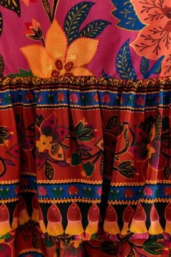 Farm Rio Pink Tropical Tapestry Mini Skirt -Colorful Wear Store 318099 05