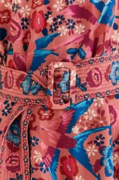 Farm Rio Blush Floral Birds Mini Dress -Colorful Wear Store 318135 06