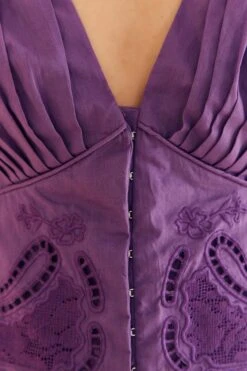 Farm Rio Purple Cropped Blouse 7 Farm Rio Purple Cropped Blouse -Colorful Wear Store 318180 04
