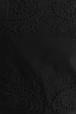Farm Rio Black Embroidered Blouse -Colorful Wear Store 318256 04