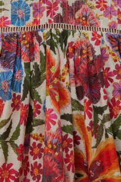 Farm Rio Off-White Tropical Yard Blouse 11 Farm Rio Off-White Tropical Yard Blouse -Colorful Wear Store 320269 06