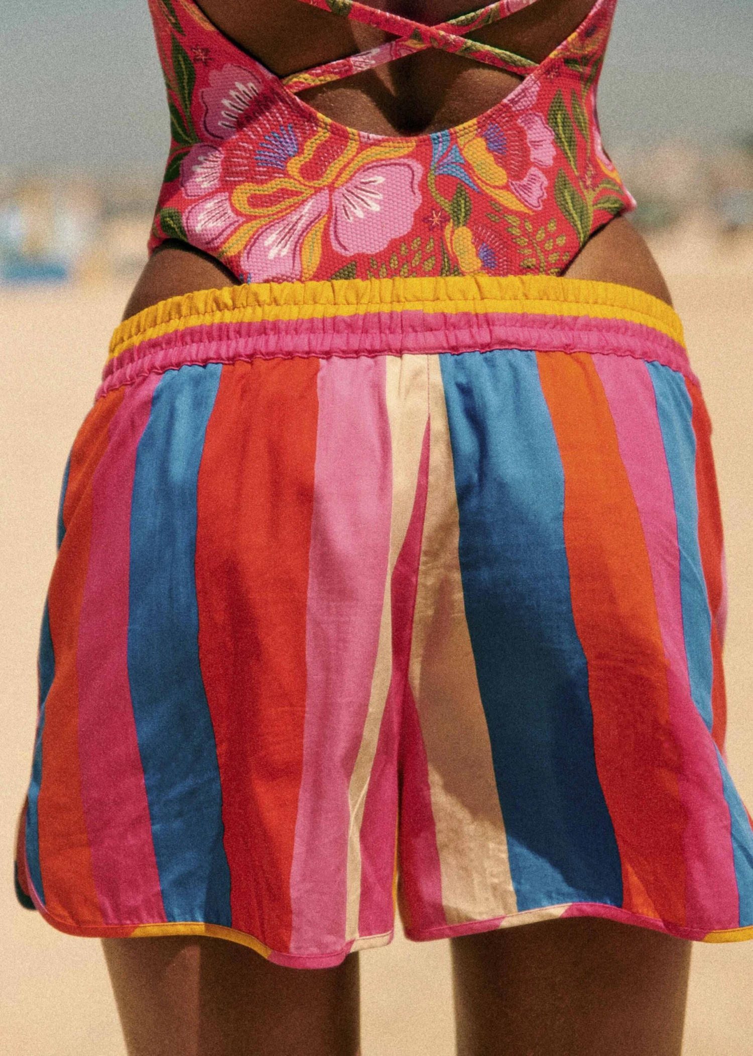 Farm Rio Carioca Stripes Multicolor Kurt Shorts 5 Farm Rio Carioca Stripes Multicolor Kurt Shorts - Image 5