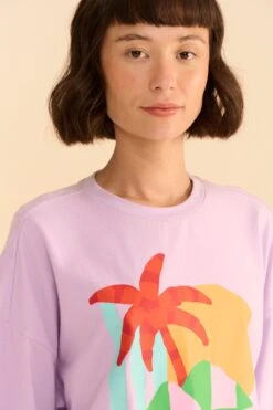 Farm Rio Adidas Farm Gfx Tee Purple -Colorful Wear Store HS1178 03