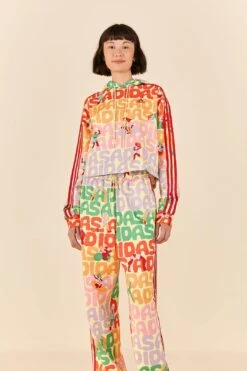 Farm Rio Adidas Farm Trackpants Pearl Citrine 9 Farm Rio Adidas Farm Trackpants Pearl Citrine -Colorful Wear Store HS1182 04