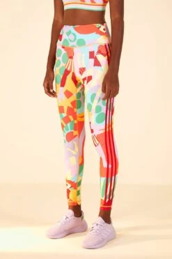 Farm Rio Adidas Farm Training Tights Gold -Colorful Wear Store HS1192 03