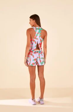 Farm Rio Adidas Farm Pacer Shorts Purple 8 Farm Rio Adidas Farm Pacer Shorts Purple -Colorful Wear Store HS1198 03